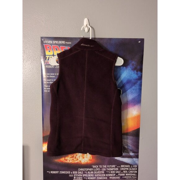 Eddie Bauer Polartec Fleece Full Zip Vest Men's Purple Size S Zip Pockets - Picture 3 of 9